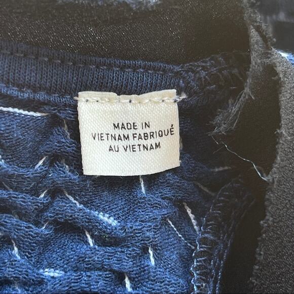 Anthropologie Postmark Top Womens Extra Small XS Rayon Textured Sleeveless Blue - Picture 5 of 12